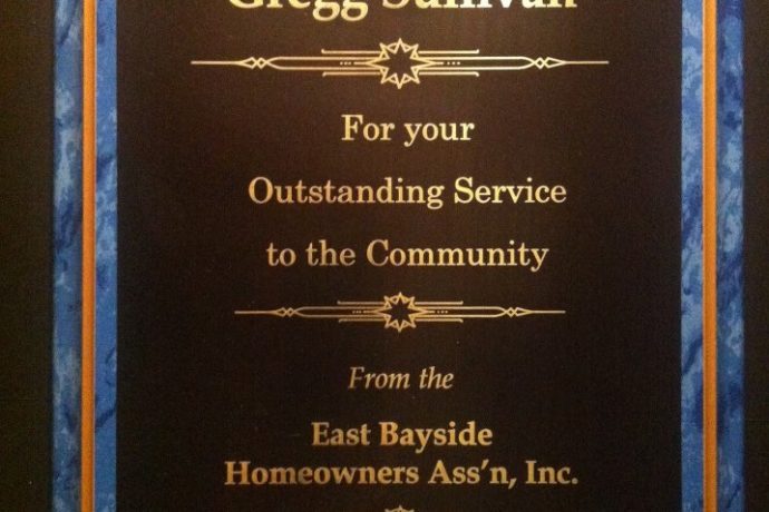 Given an Outstanding Community Service Award